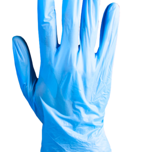 Guantes de vinilo azul
