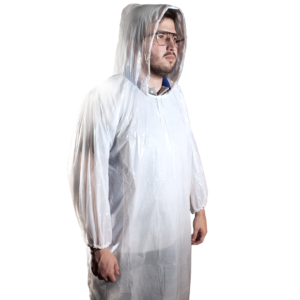 Poncho con ligas descartables