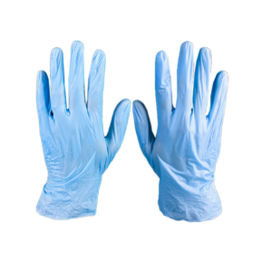 Guantes de vinilo azul