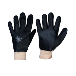 Guante de PVC negro- Doble-Petrogrip