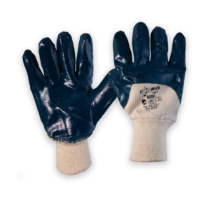 Guante iPro® Flexi de Nitrilo Azul Liso-Dorso ventilado